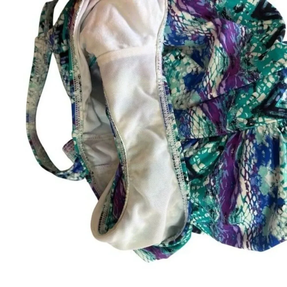 Niptuck One Piece Swimsuit Bond Eye Blue Sz. 6 Adjustable Straps Lightly Padded